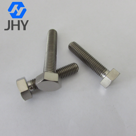 Gr2 DIN933 Hot forging titanium hex bolts Gr2 DIN933 Hot forging titanium hex bolts