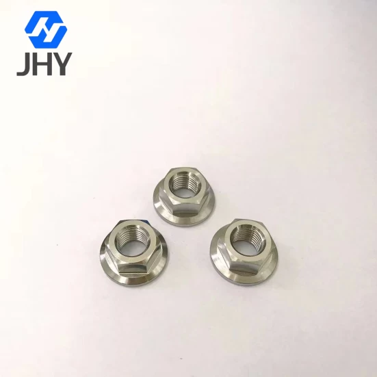 Gr5 M10*1.25 DIN6923 Titanium flange nuts