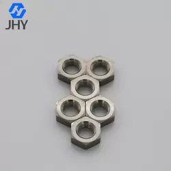 Titanium Chamfered Hexagon Thin Nuts